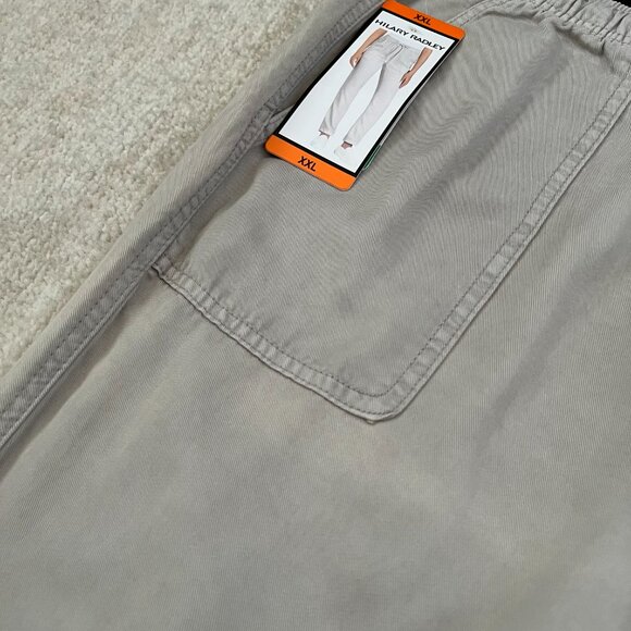 NWT Hilary Radley Tencel Pull On Drawstring Grey Pants XXL - Picture 8 of 14